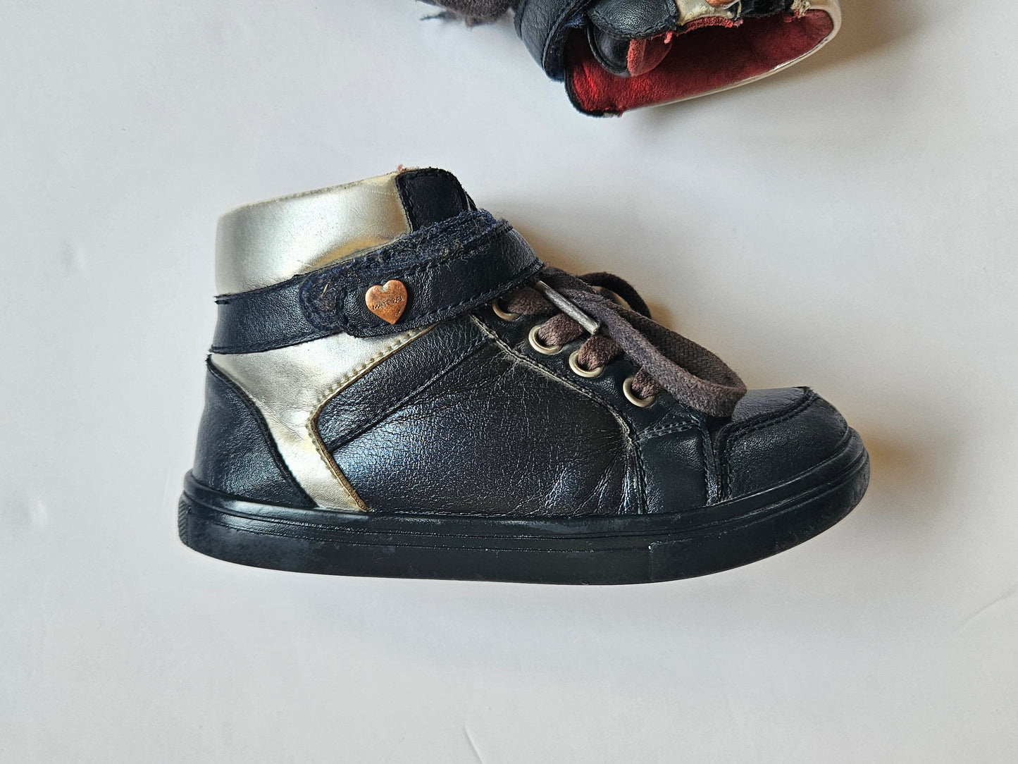 Mayoral black leather sneakers size 27 (US8)