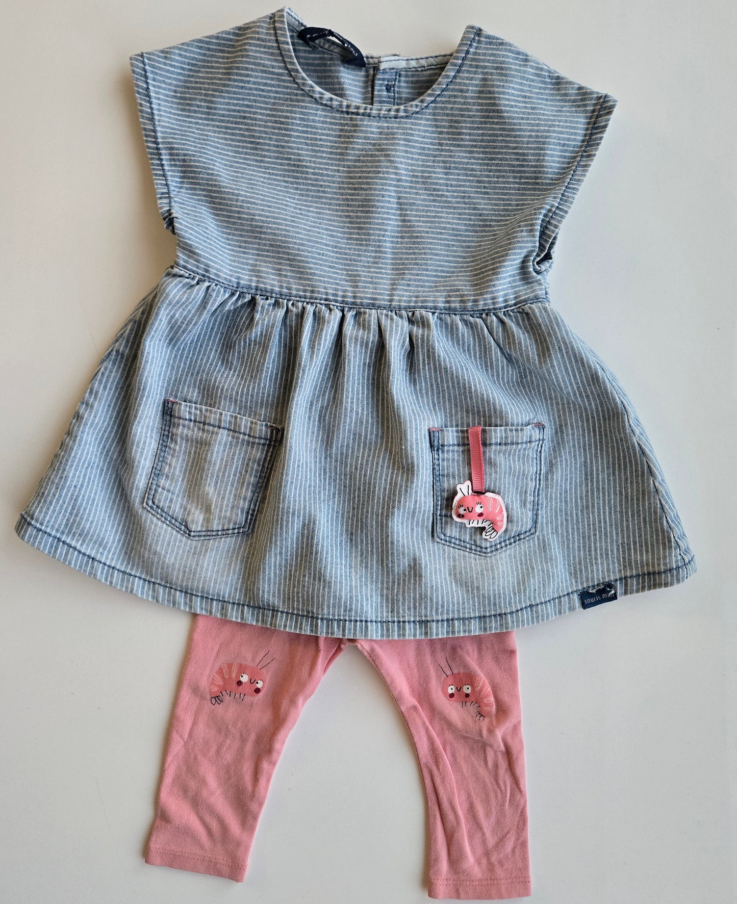 Souris Mini Dress & Leggings 6-9 month *