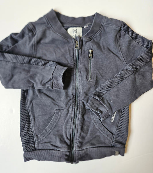 Koko Noko dusty blue zip up sweater size 3Y