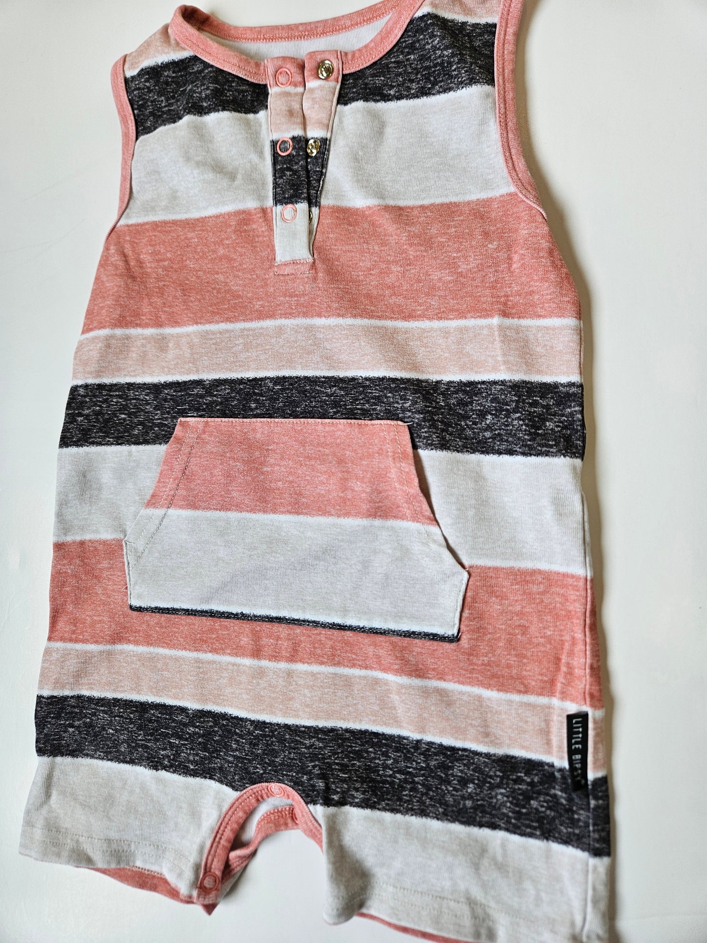 Little Bipsy striped romper size 2-3Y