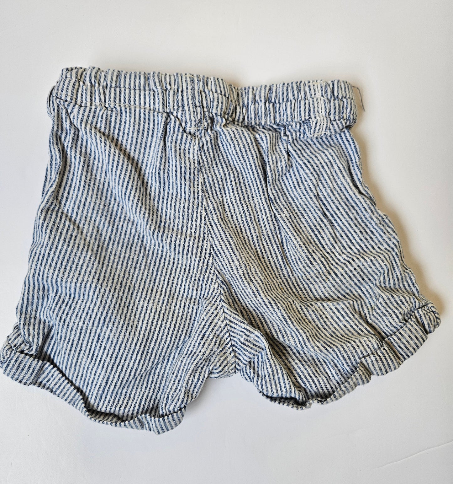 H&M blue striped shorts 12 to 18m