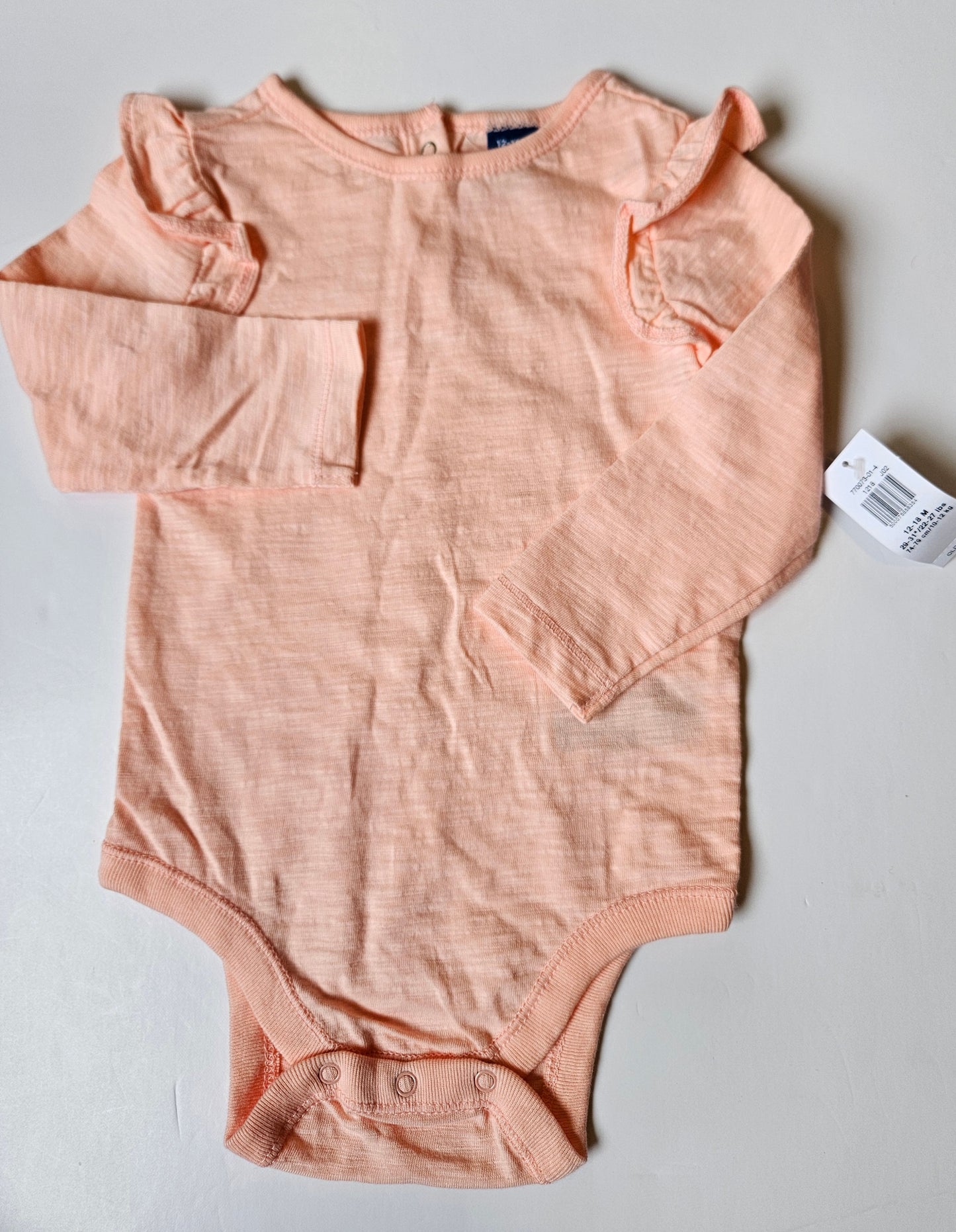 Old Navy longsleeved bodysuit size 12 to 18m