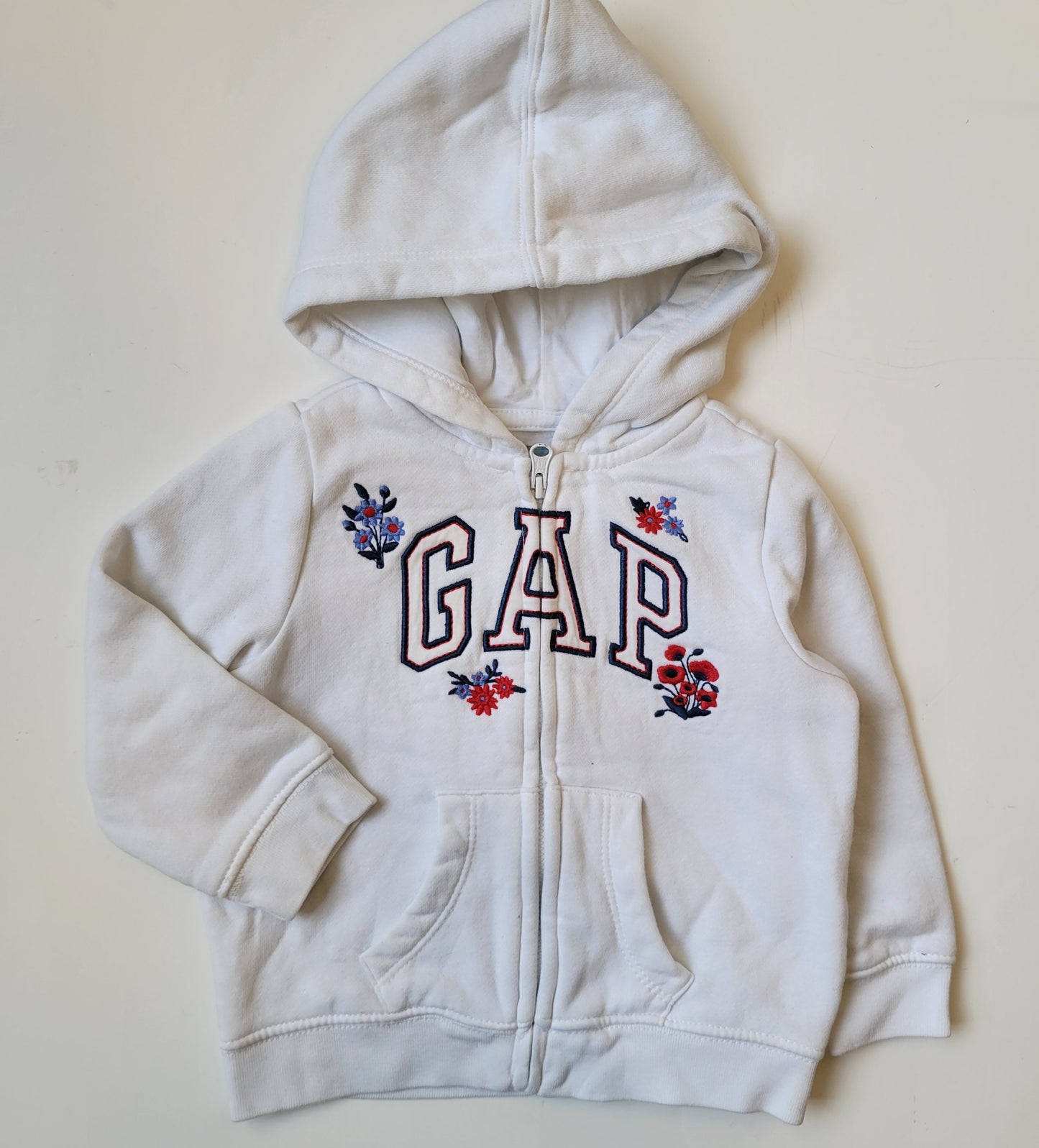 Baby Gap white hoodie 18 to 24m