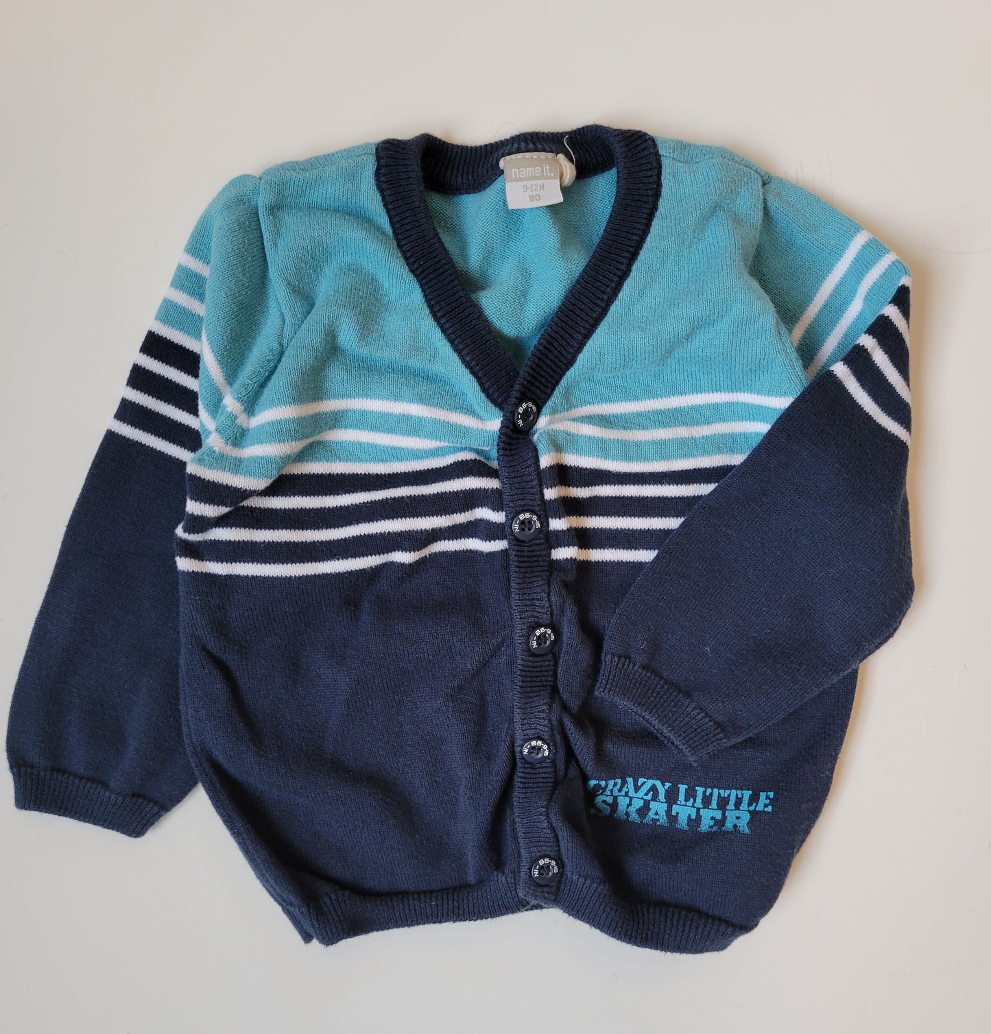 Name It striped knit cardigan 9 to 12 months