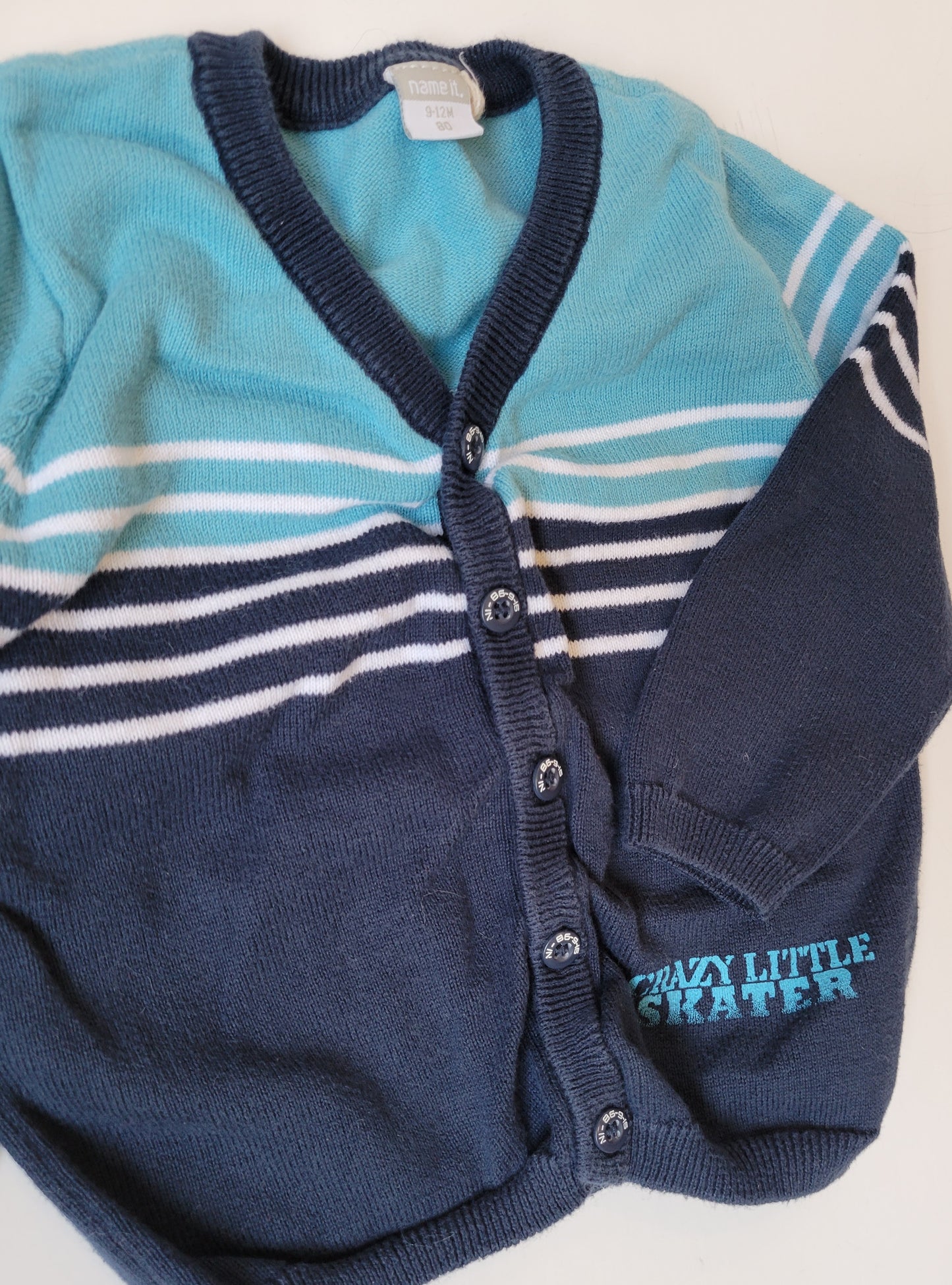 Name It striped knit cardigan 9 to 12 months