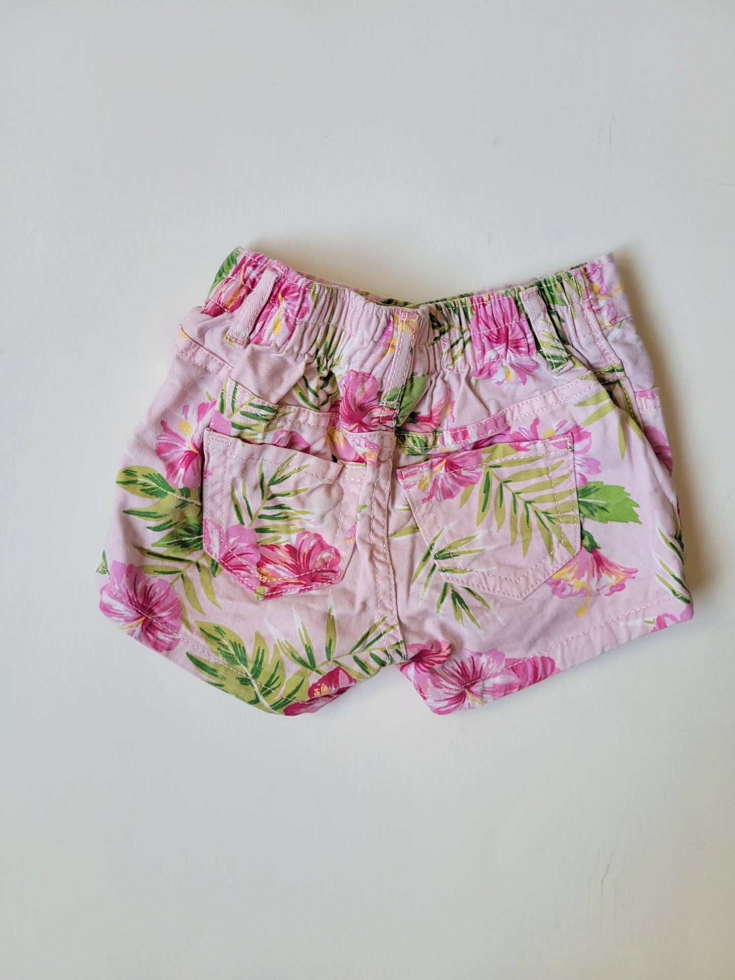 The Children's Place pink floral shorts 18 to 24 months