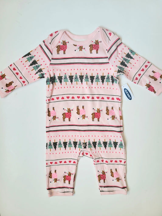 Old Navy holiday one piece size 3 to 6 months