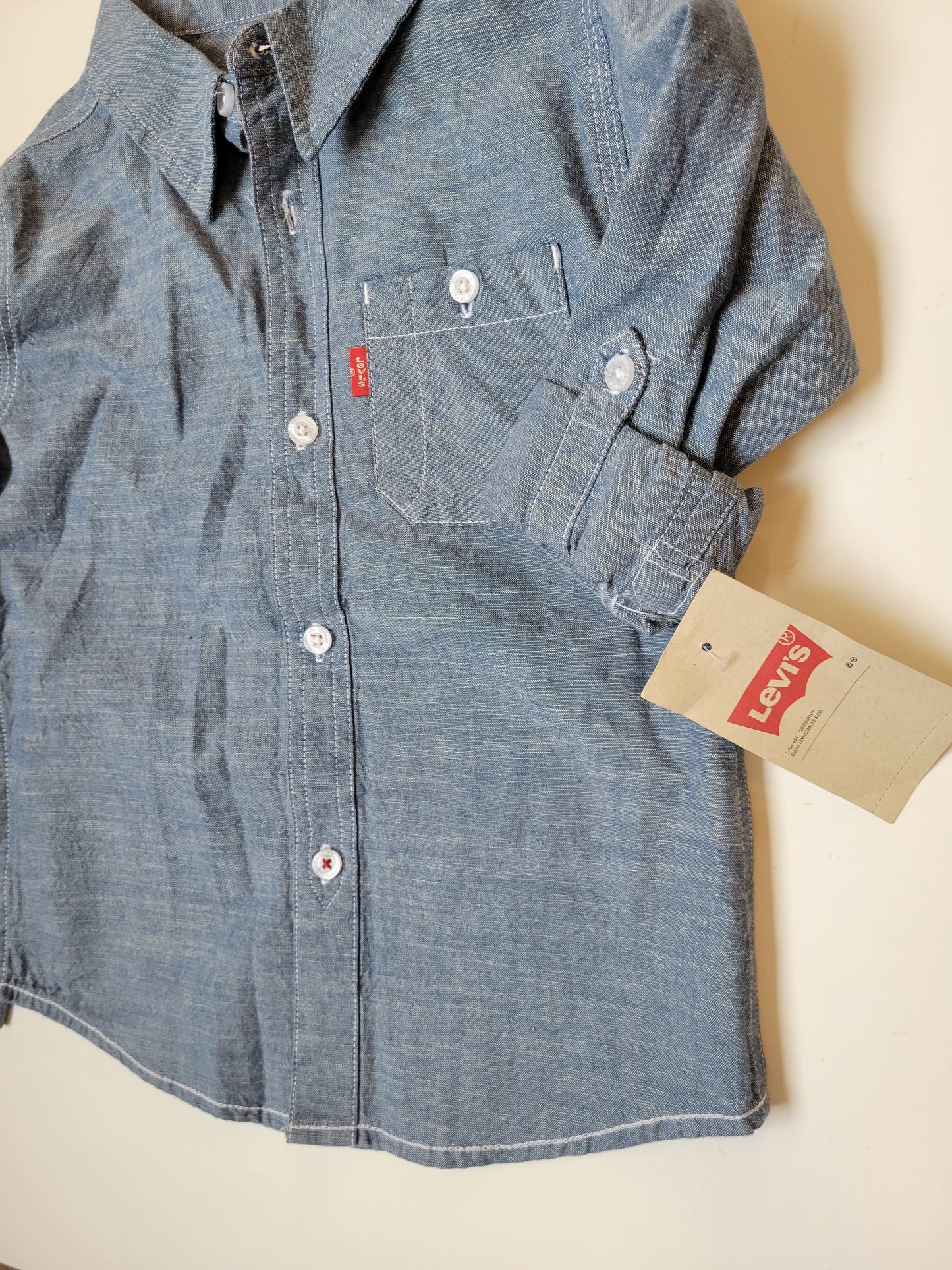 Levis denim shirt size 4T